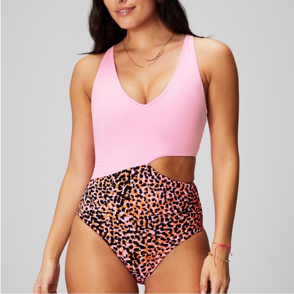 Fabletics Women's Swim Fabletics Asymmetrical Cutout One Piece Swimsuit